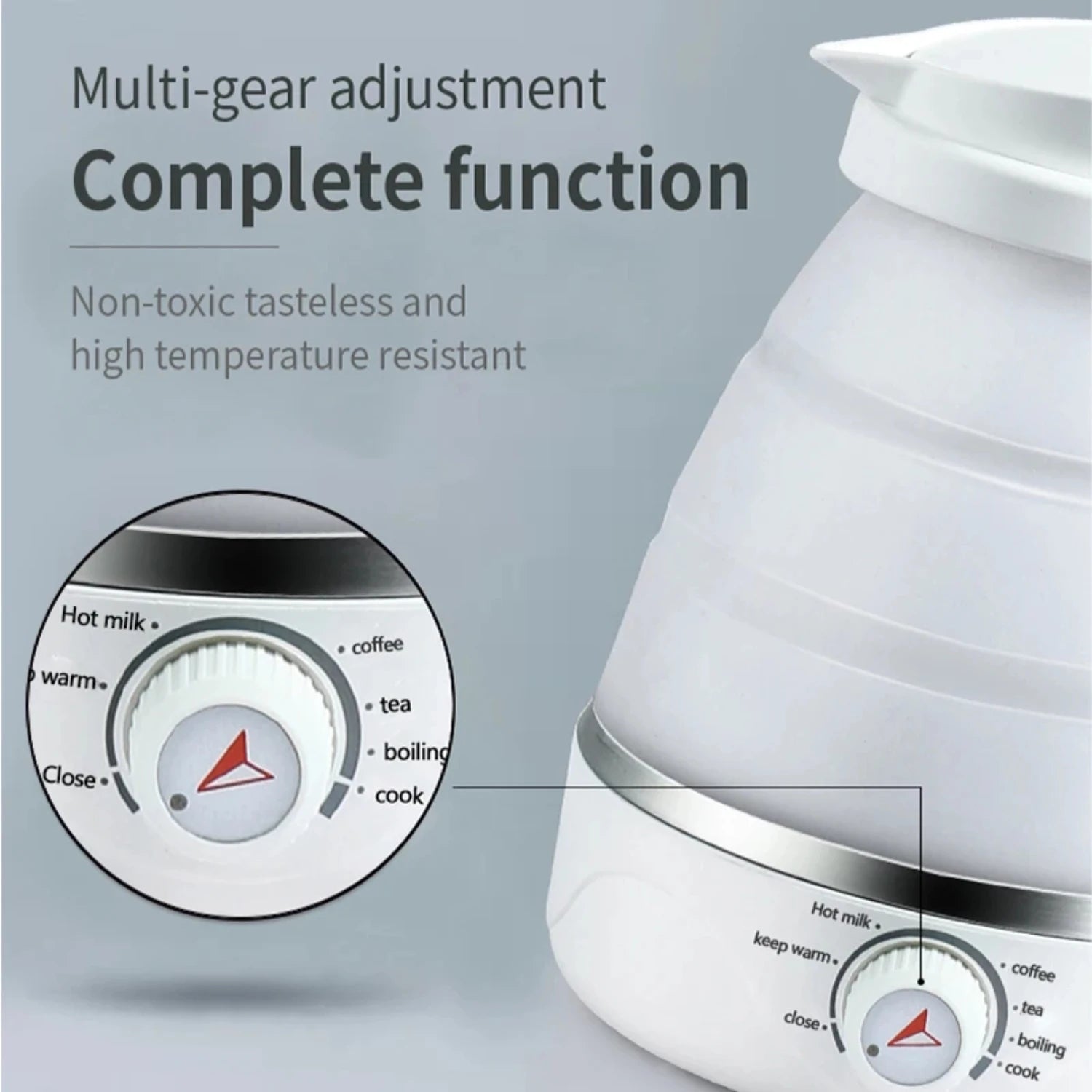 ポータブルシリコンケトル